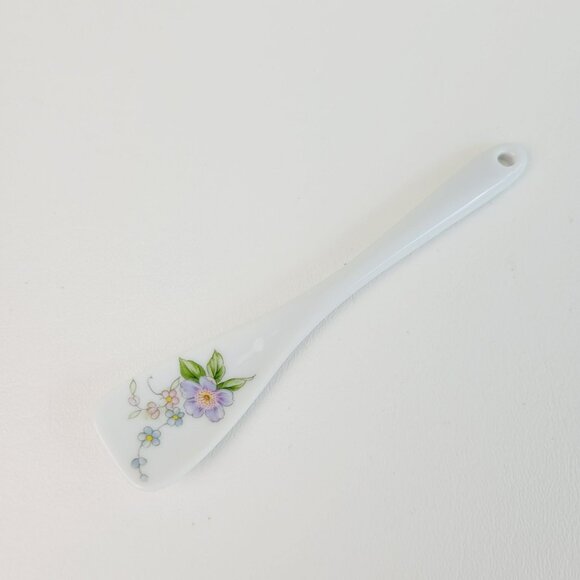 Andrea By Sadek Corona Floral Dessert Serving Set, Chip & Dip Set, Japan c.1996 - Picture 6 of 8